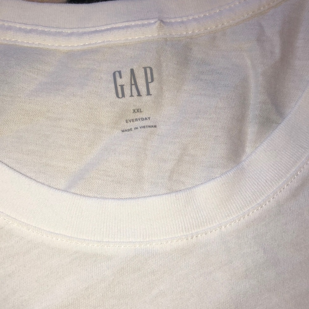 Men’s Everyday Gap Stripe Gradient white tee XXL - Picture 4 of 6